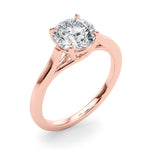 Lab Grown Solitaire Trellis Engagement Ring