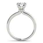Lab Grown Round Hidden Halo Engagement Ring