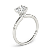 Lab Grown Round Hidden Halo Engagement Ring