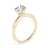 Lab Grown Round Hidden Halo Engagement Ring