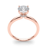 Round Hidden Halo Engagement Ring