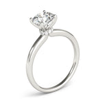 Lab Grown Round Hidden Halo Engagement Ring