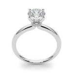 Lab Grown Round Hidden Halo Engagement Ring