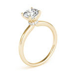 Lab Grown Round Hidden Halo Engagement Ring