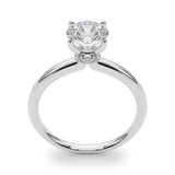 Lab Grown Round Hidden Halo Engagement Ring