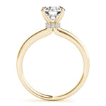 Lab Grown Round Hidden Halo Engagement Ring