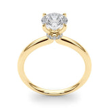 Lab Grown Round Hidden Halo Engagement Ring