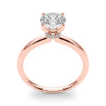 Lab Grown Round Hidden Halo Engagement Ring