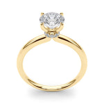 Lab Grown Round Hidden Halo Engagement Ring