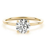 Solitaire Round Engagement Ring