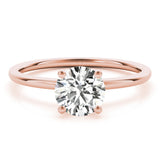 Solitaire Round Engagement Ring