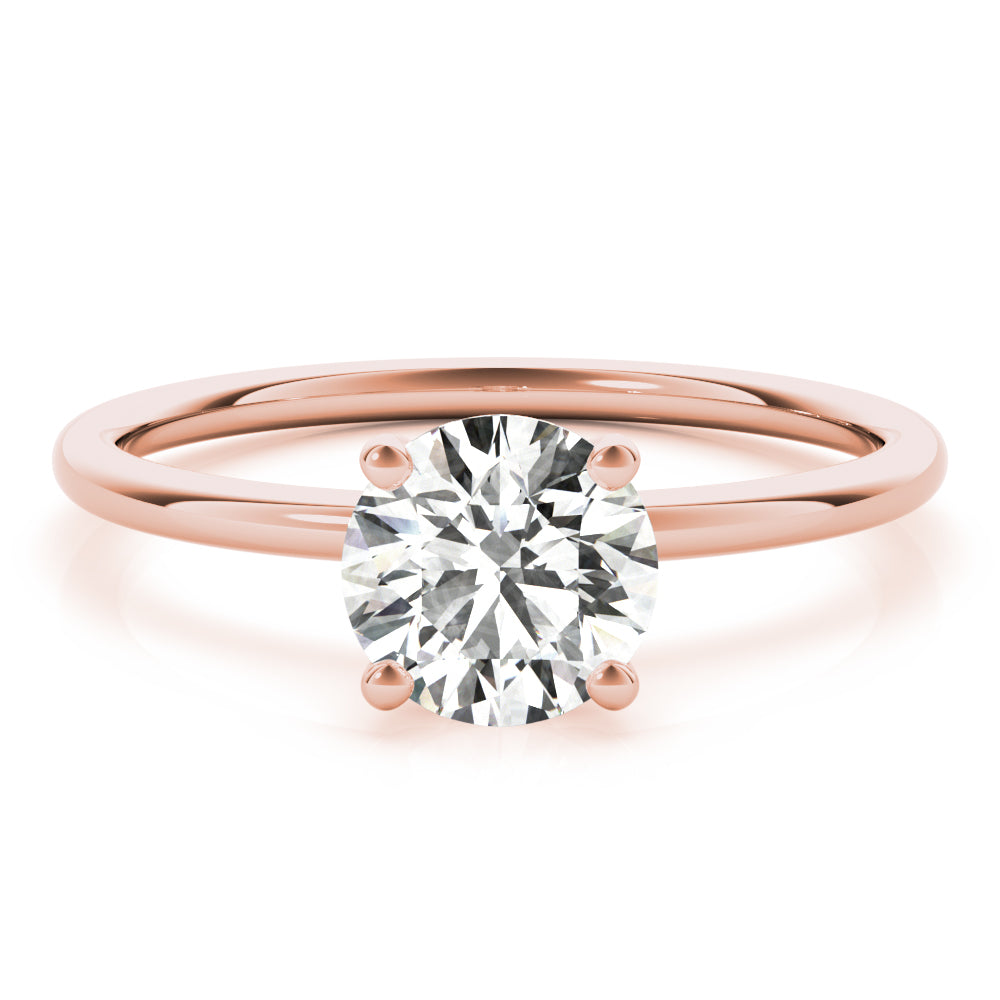 Solitaire Round Engagement Ring