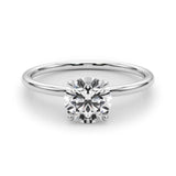 Solitaire Round Engagement Ring