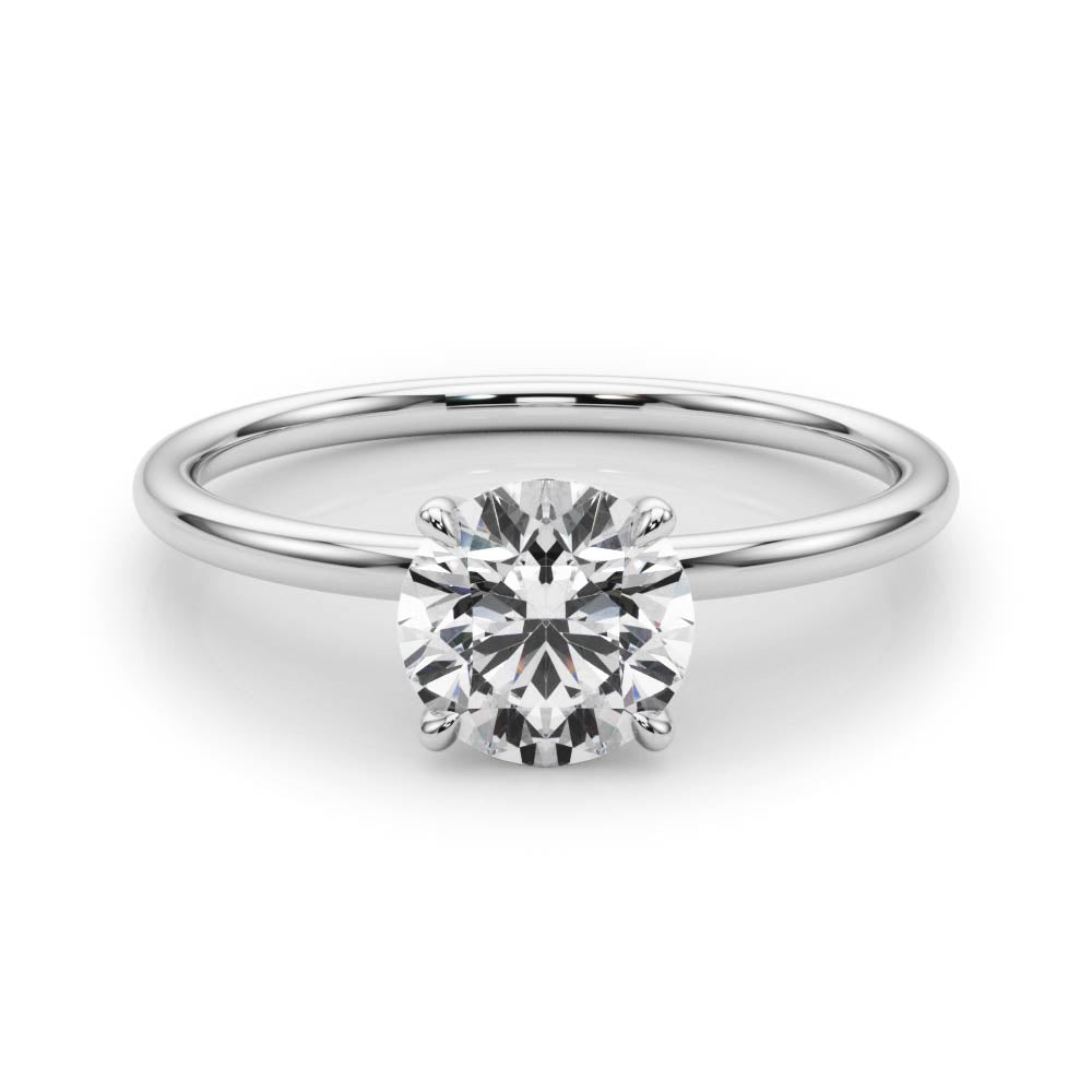 Solitaire Round Engagement Ring
