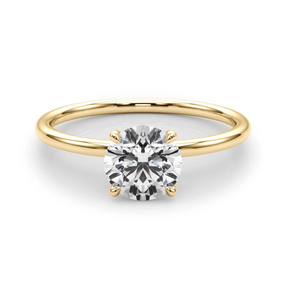 Solitaire Round Engagement Ring