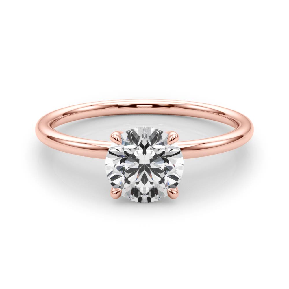 Solitaire Round Engagement Ring