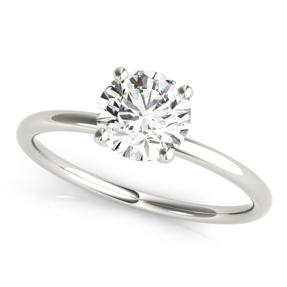 Solitaire Round Engagement Ring