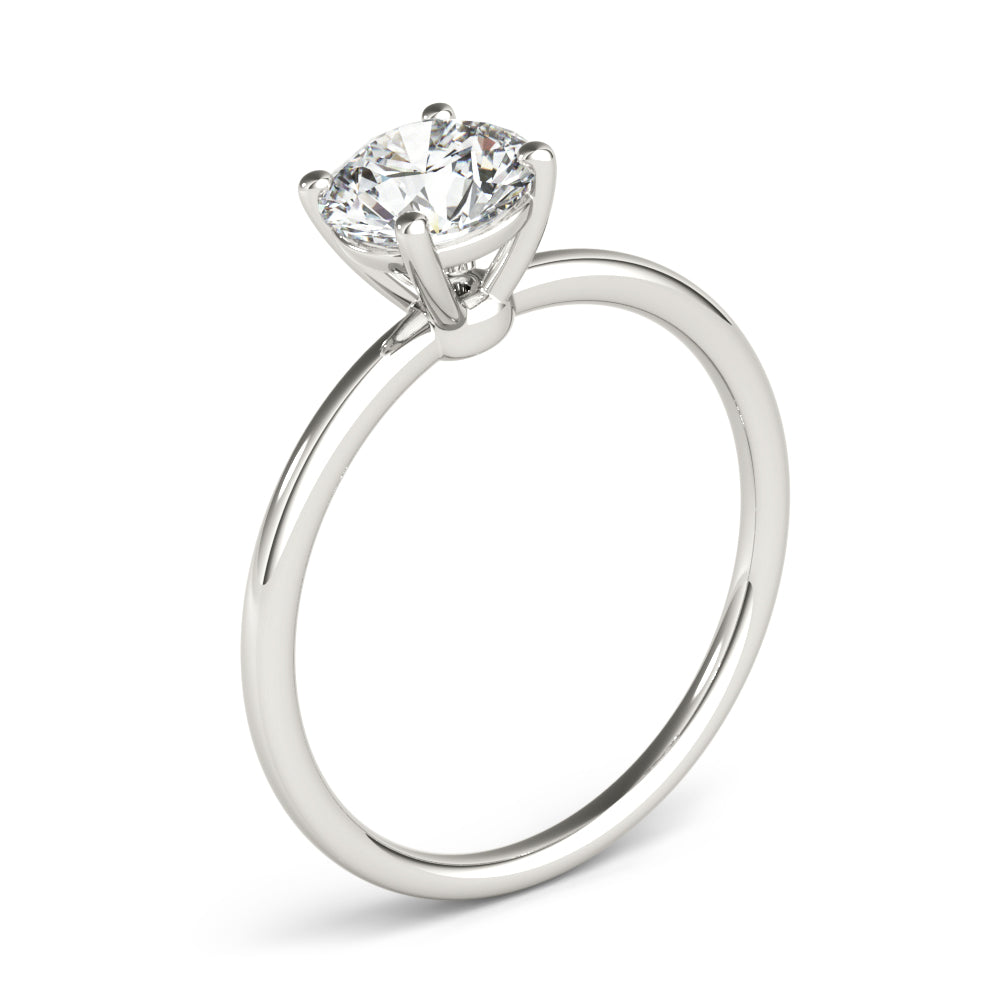 Solitaire Round Engagement Ring