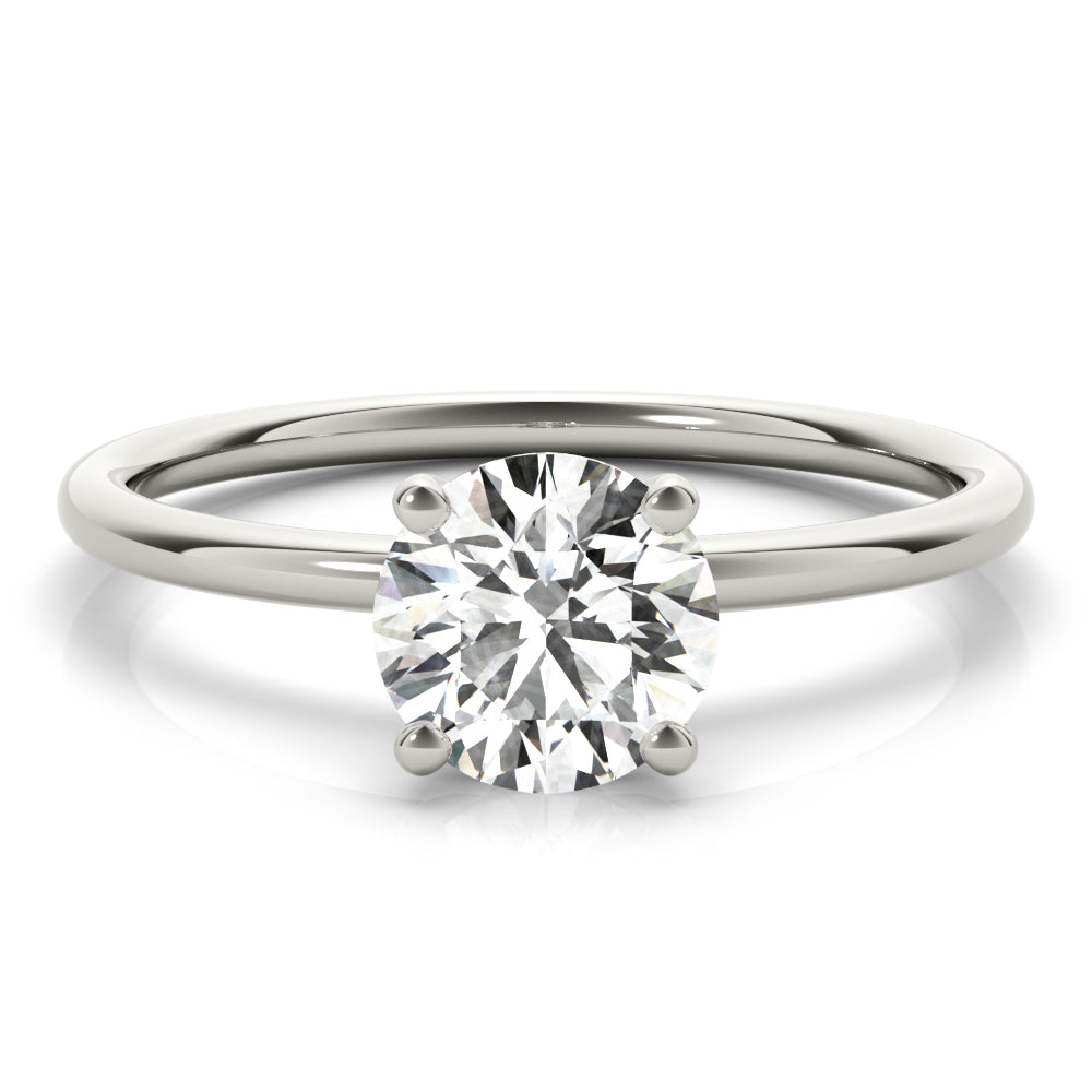 Solitaire Round Engagement Ring