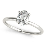 Lab Grown Oval Solitaire Engagement Ring