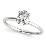 Lab Grown Oval Solitaire Engagement Ring