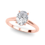 Solitaire Oval Engagement Ring