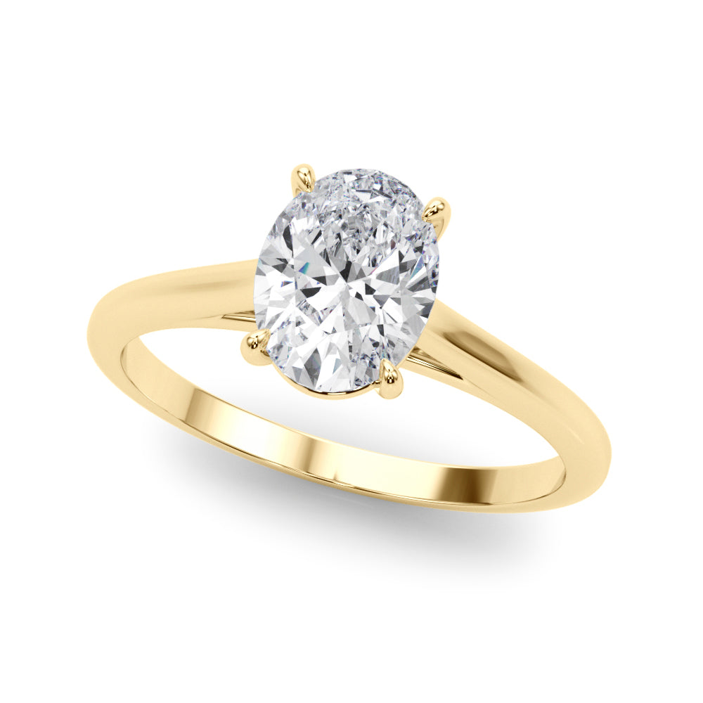 Solitaire Oval Engagement Ring
