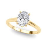 Solitaire Oval Engagement Ring