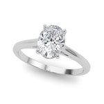 Solitaire Oval Engagement Ring