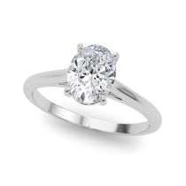 Solitaire Oval Engagement Ring