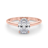 Solitaire Oval Engagement Ring