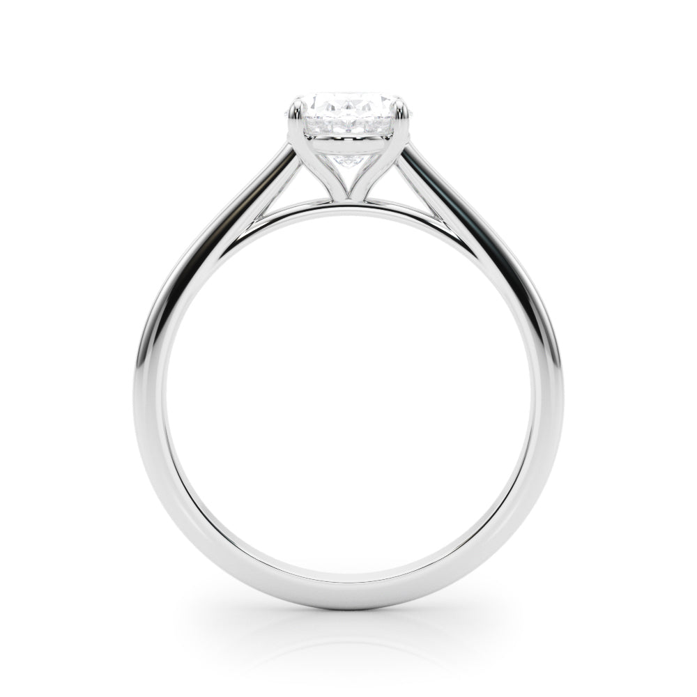 Solitaire Oval Engagement Ring