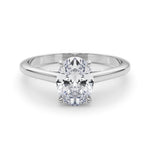 Solitaire Oval Engagement Ring