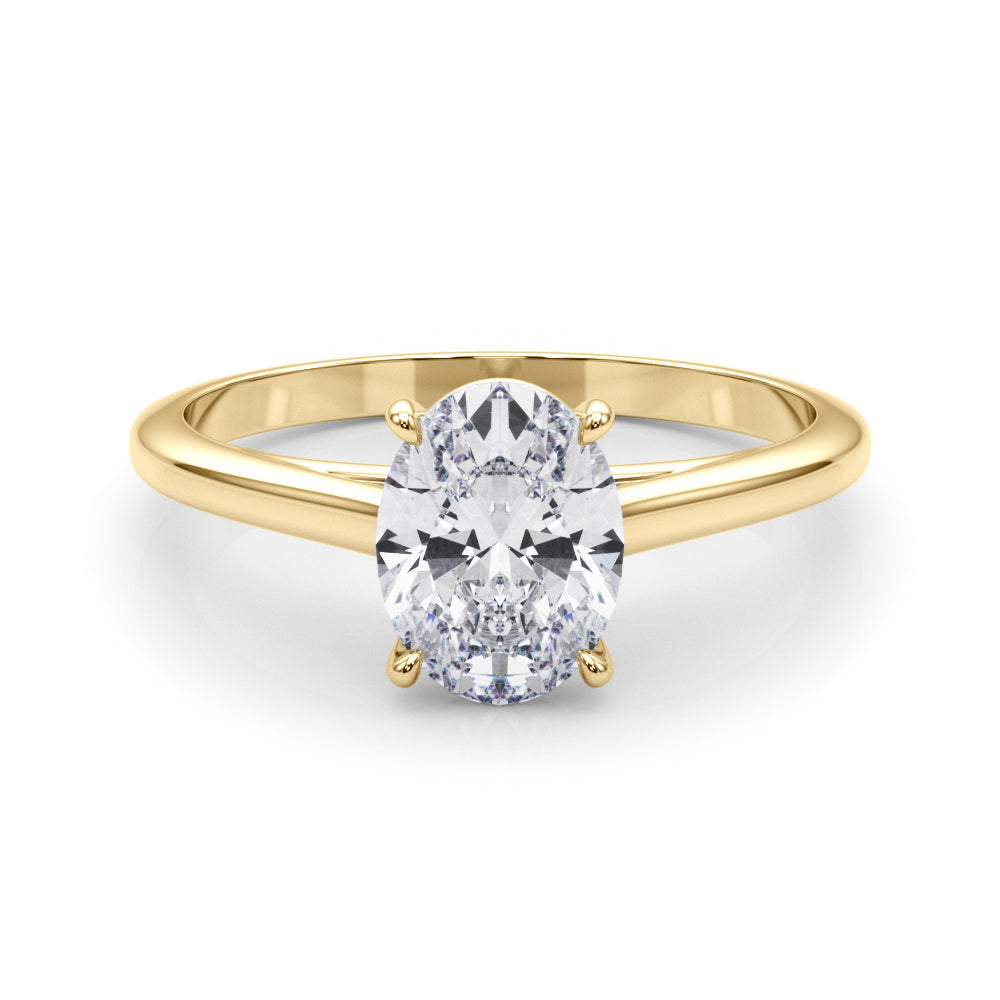 Solitaire Oval Engagement Ring