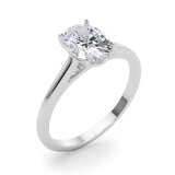 Solitaire Oval Engagement Ring