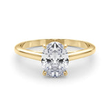 Solitaire Oval Engagement Ring