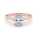 Lab Grown Solitaire Oval Engagement Ring