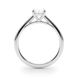 Solitaire Cathedral Emerald-Cut Engagement Ring