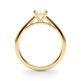 Solitaire Cathedral Emerald-Cut Engagement Ring