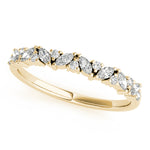Natural Diamond Alternating Round & Marquise Band
