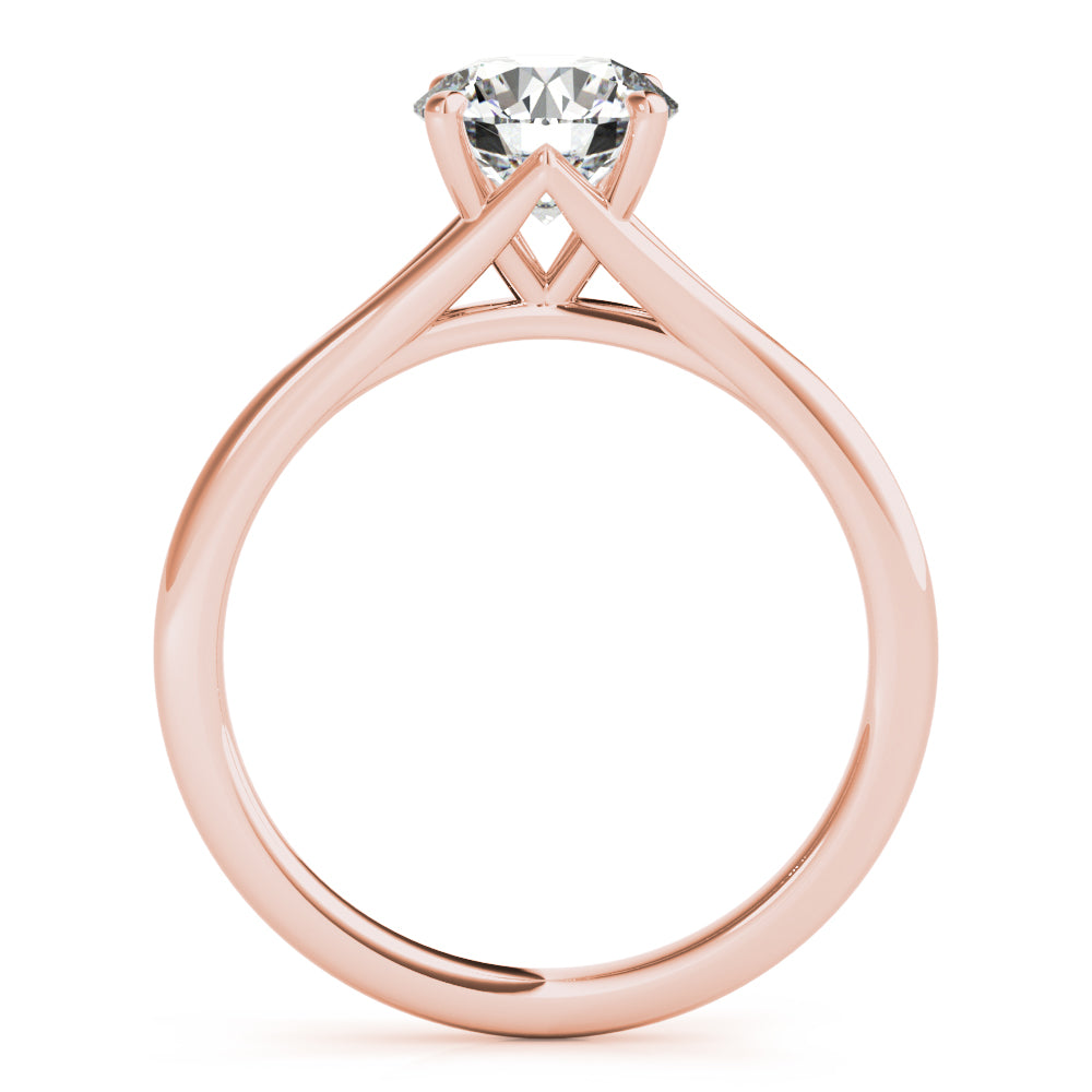 Lab Grown Round Solitaire Engagement Ring