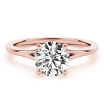 Lab Grown Round Solitaire Engagement Ring