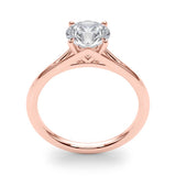 Lab Grown Round Solitaire Engagement Ring
