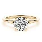 Lab Grown Round Solitaire Engagement Ring