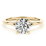 Lab Grown Round Solitaire Engagement Ring