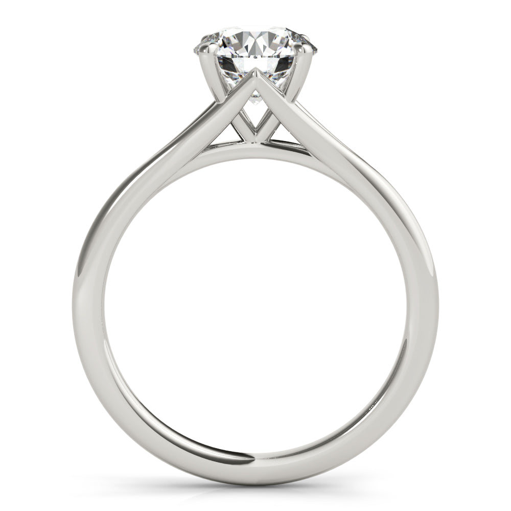 Lab Grown Round Solitaire Engagement Ring