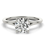 Lab Grown Round Solitaire Engagement Ring