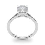 Lab Grown Round Solitaire Engagement Ring
