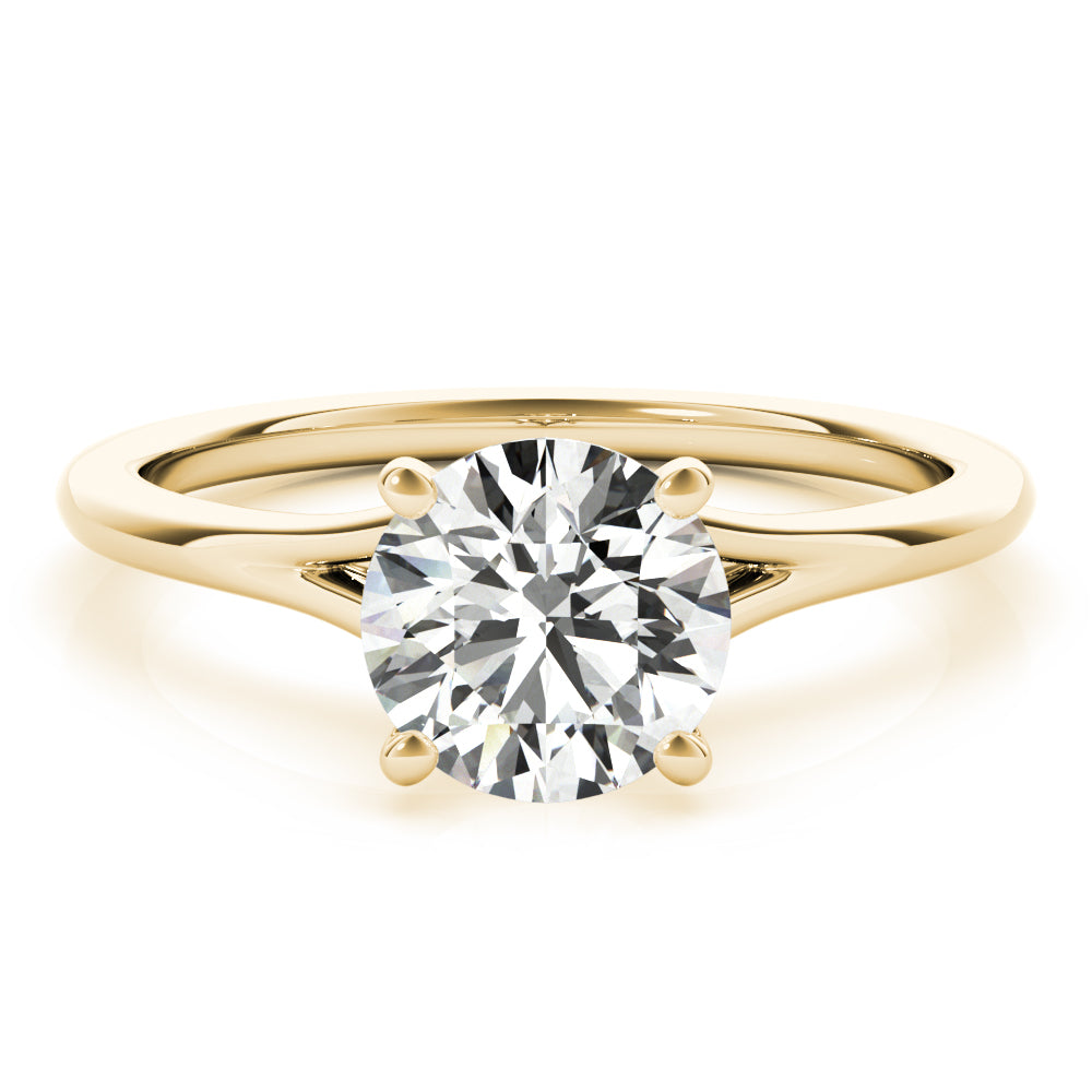 Lab Grown Round Solitaire Engagement Ring