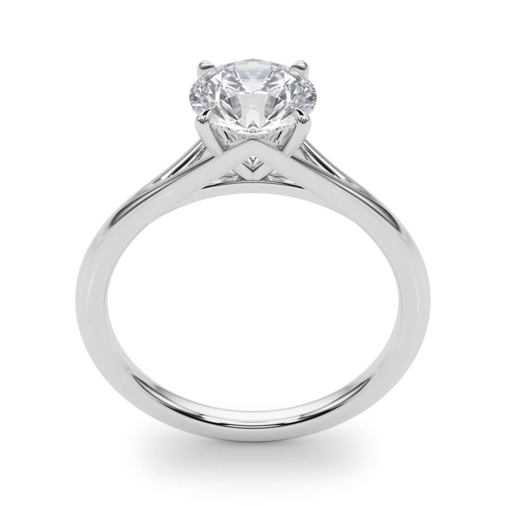 Lab Grown Round Solitaire Engagement Ring